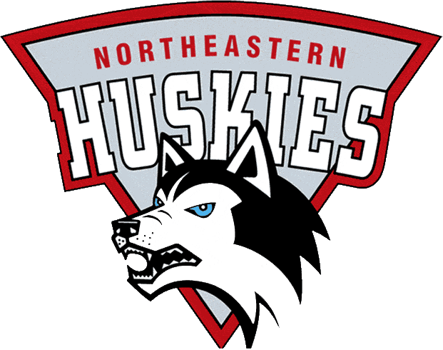 Northeastern Huskies 1992-2000 Primary Log iron on paper